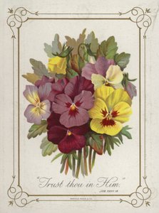 Pose af blomster af English School